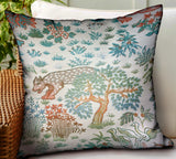 Plutus Wild Jungle Multi Animal Motif Luxury Outdoor/Indoor Throw Pillow Double Sided 12 X 20