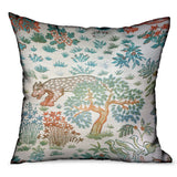 Plutus Wild Jungle Multi Animal Motif Luxury Outdoor/Indoor Throw Pillow Double Sided 12 X 20
