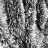 Plutus Wolf Faux Fur Grey Luxury Throw Throw 36W X 60L