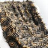Plutus Porcupine Mocha Faux Fur Luxury Throw Throw 36W X 60L