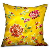 Plutus Heavenly Peonies Yellow Floral Luxury Throw Pillow Double Sided 20 X 20