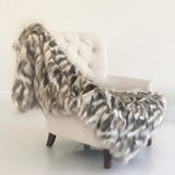 Plutus Tibet Faux Fox Handmade Luxury Throw Throw 36W X 60L