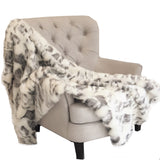 Plutus Ivory Rabbit Faux Fur Handmade Luxury Throw Throw 60W X 84L