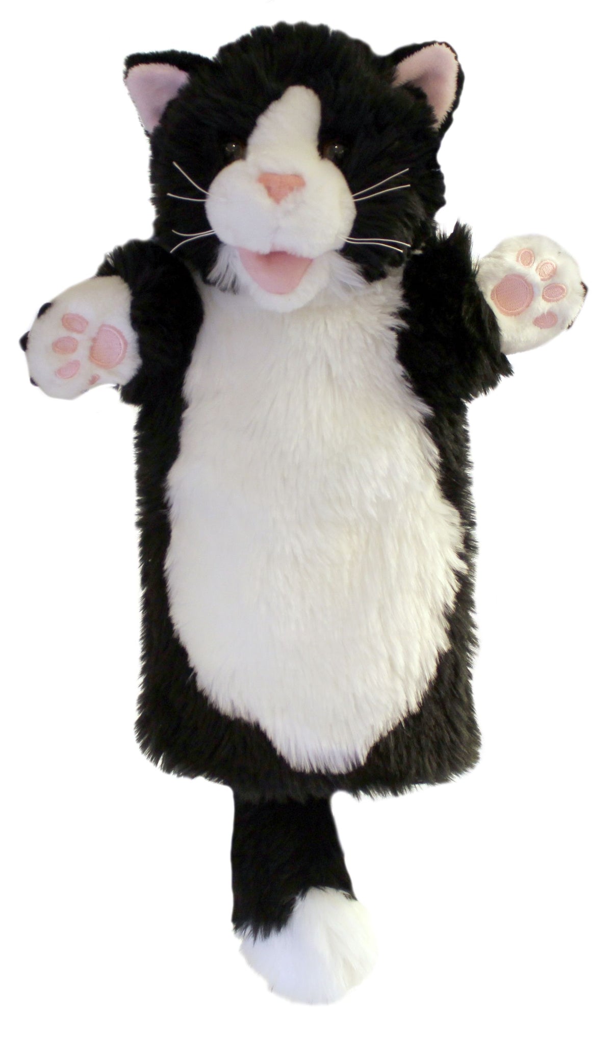 Long-Sleeved Glove Puppets: Cat (Black & White)