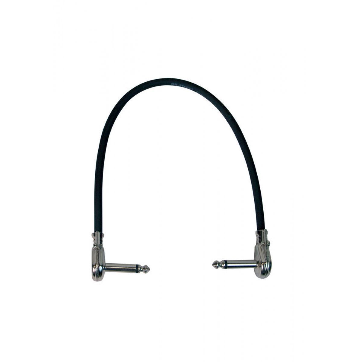 1' Patch Cable W/ Pancake Connectors (Black)