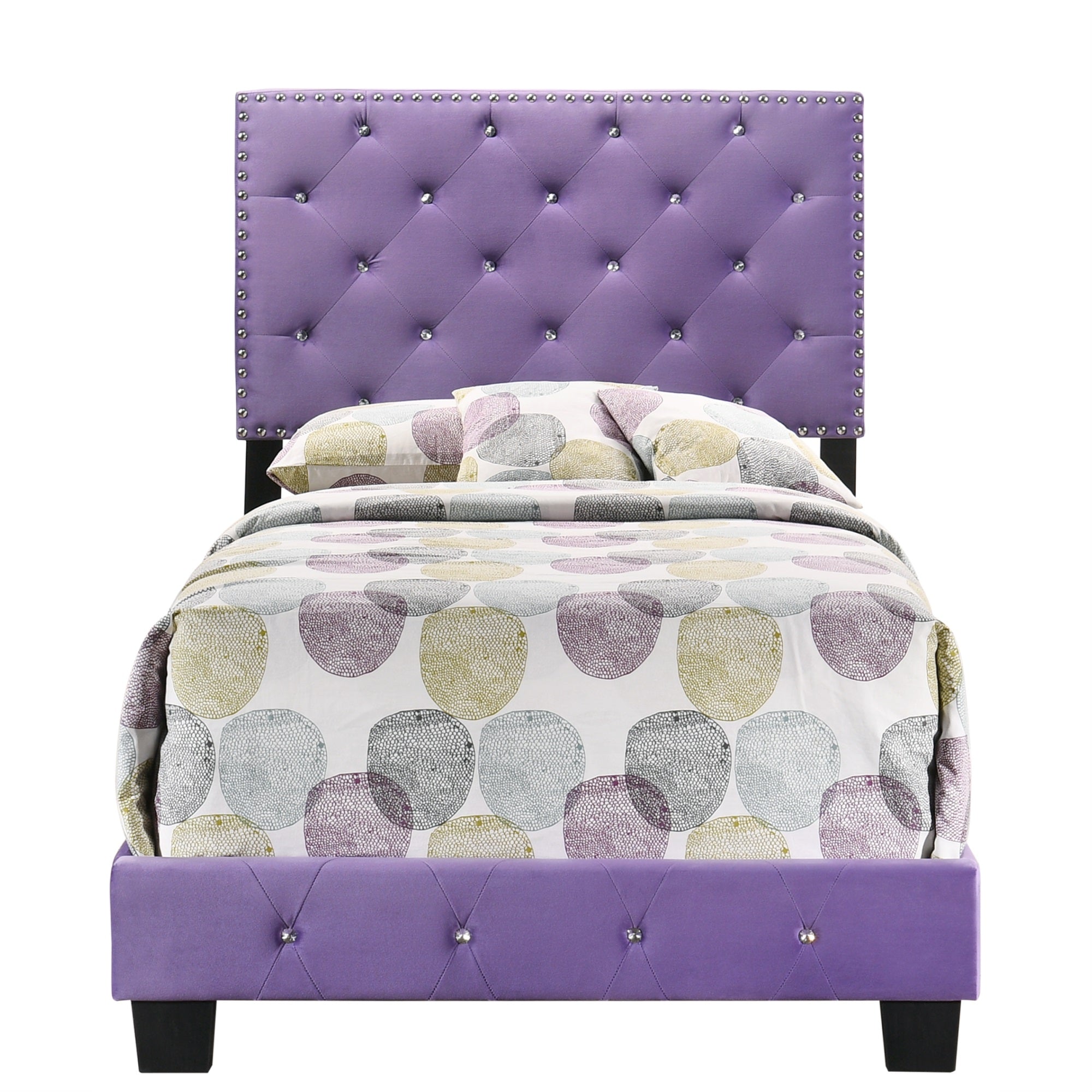 Suffolk Purple Twin Panel Bed