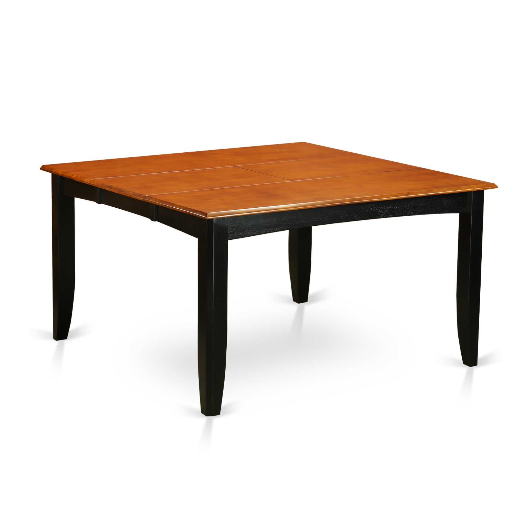 Pft-Blk-T Parfait Square Table With 18Butterfly Leaf - Black & Cherry Finish (Only Tabletop Available)