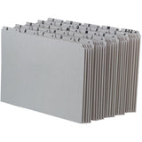 Pendaflex Gray Alphabetical File Guide Set Printed Tab(s) Character AZ 0.50 Tab Height Letter 8.50 Width x 11 Lengt