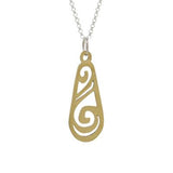 Water Ha Brass Necklace