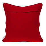 Parkland Collection Altia Transitional Red And White Pillow Cover With Poly Insert