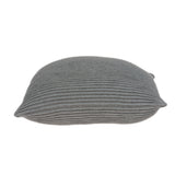 Parkland Collection Paxon Transitional Grey Pillow Cover With Poly Insert