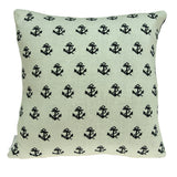 Parkland Collection Andrea Nautical Blue Pillow Cover With Poly Insert