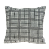 Parkland Collection Qincy Transitional Grey Pillow Cover With Poly Insert