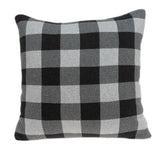 Parkland Collection Lucas Transitional Grey Pillow Cover With Poly Insert