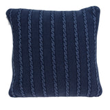 Parkland Collection Danza Transitional Blue Pillow Cover With Poly Insert