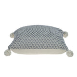 Parkland Collection Allegro Transitional Ivory Throw Pillow
