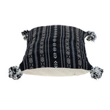 Parkland Collection Raven Transitional Black Throw Pillow