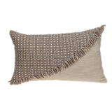 Parkland Collection Nirvana Transitional Beige Throw Pillow