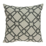 Parkland Collection Cora Transitional Beige Pillow Cover With Poly Insert