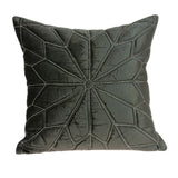 Parkland Collection Lolu Transitional Grey Pillow Cover With Poly Insert