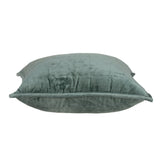 Parkland Collection Tusha Transitional Sea Foam Solid Quilted Pillow Cover With Poly Insert