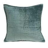 Parkland Collection Tusha Transitional Sea Foam Solid Quilted Pillow Cover With Poly Insert