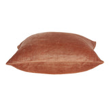 Parkland Collection Sunstone Transitional Orange Solid Pillow Cover With Poly Insert