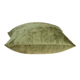 Parkland Collection Sphene Transitional Olive Solid Pillow Cover With Poly Insert