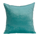 Parkland Collection Camila Transitional Aqua Solid Pillow Cover With Poly Insert