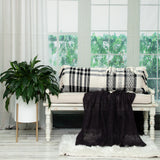 Parkland Collection Minos Transitional White Throw Pillow