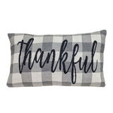 Parkland Collection Grey_Thankful Transitional Grey Throw Pillow