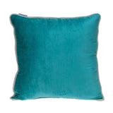Parkland Collection Maia Transitional Aqua Throw Pillow