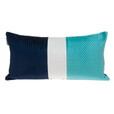 Parkland Collection Hiro Transitional Navy Throw Pillow