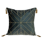 Parkland Collection Zella Transitional Charcoal Throw Pillow