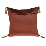 Parkland Collection Zella Transitional Burnt Orange Throw Pillow