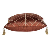 Parkland Collection Zella Transitional Burnt Orange Throw Pillow