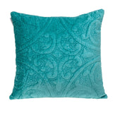 Parkland Collection Cristal Transitional Aqua Throw Pillow