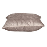 Parkland Collection Aleta Transitional Quilted Taupe Throw Pillow