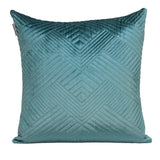 Parkland Collection Gaia Transitional Teal Throw Pillow