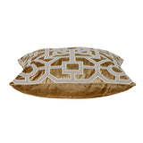 Parkland Collection Hazel Transitional Beige Throw Pillow