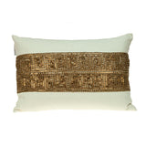 Parkland Collection Misty Transitional White Throw Pillow