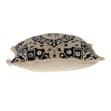 Parkland Collection Abu Transitional Black Throw Pillow