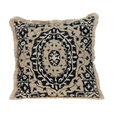 Parkland Collection Abu Transitional Black Throw Pillow