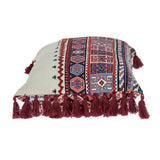 Parkland Collection Blossy Transitional Beige Throw Pillow