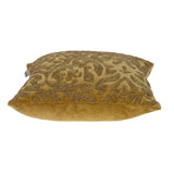 Parkland Collection Carmela Transitional Mustard Yellow Throw Pillow