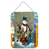 Caroline'S Treasures Pjc1010Ds1216 Gather Your Friends Snowman With Dogs Wall Or Door Hanging Prints, 16 X 12, Multicolor,