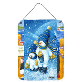 Caroline'S Treasures Pjc1011Ds1216 Gathering Snowflakes Snowman Wall Or Door Hanging Prints, 16 X 12, Multicolor