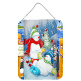 Caroline'S Treasures Pjc1021Ds1216 The Teens Celebrate Snowman Wall Or Door Hanging Prints, 16 X 12, Multicolor