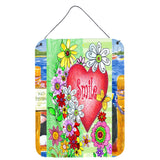 Caroline'S Treasures Pjc1041Ds1216 Smile Valentine'S Day Wall Or Door Hanging Prints, 16 X 12, Multicolor