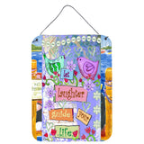 Caroline'S Treasures Pjc1053Ds1216 Let Laughter Guide Your Life Inspirational Wall Or Door Hanging Prints, 16 X 12, Multic